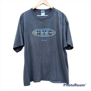 NYC New York City Tee Shirt Adult Large Gray
